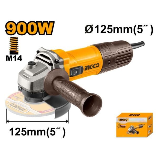 ingco-ag90028-900w-125mm-صاروخ-صغير-angle-grinder-lebanon.jpg INGCO AG90028 900W 125MM صاروخ صغير Angle Grinder - Image 1