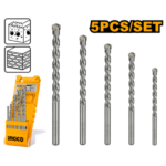 INGCO AKD3051 5 PCS طقم ريش غرانيت Masonry Drill Bit Set