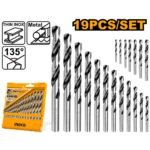INGCO AKDB1195 19 PCS طقم ريش حديد COBALT HSS DRILL BIT SET