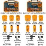 INGCO AKH0021 18PCS طقمين قوارات حديد وخشب مع ممسك HOLESAW Electrical + Plumber Set