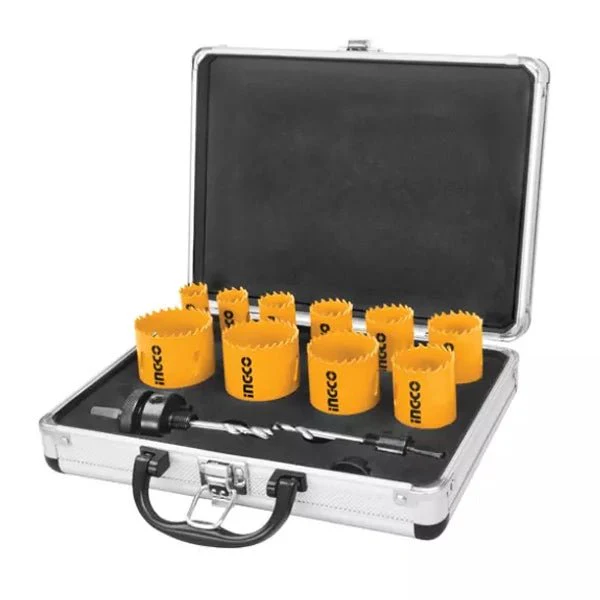 ingco-akh0121-12pcs-طقم-خراقات-حديد-bi-metal-hole-saw-set-lebanon.webp INGCO AKH0121 12PCS طقم خراقات حديد Bi-Metal Hole Saw Set - Image 1