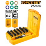 INGCO AKSD68303 31 PCS طقم راس مفك مشكل مع ادبتر للمقدح Impact Screwdriver Bits