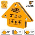 INGCO AMWH25031 3″ 25LBS زاوية جمع مغنطيس للحديد مثلثة Magnetic welding holder