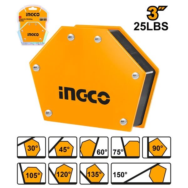 ingco-amwh25032-3-25lbs-زاوية-جمع-مغنطيس-للحديد-مسدسة-multi-angle-magnetic-welding-holder-lebanon.jpeg INGCO AMWH25032 3″ 25LBS زاوية جمع مغنطيس للحديد مسدسة Multi-Angle Magnetic Welding Holder - Image 1