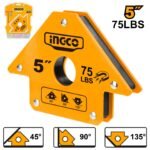 INGCO AMWH75051 5″ 75LBS زاوية جمع مغنطيس للحديد مثلثة Magnetic welding holder