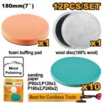 INGCO APG18012 12PCS مجموعة لبادات للبولش+ورق حف مشكل Polishing and grinding set