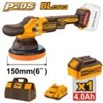 INGCO APLI20151 20V 1BATT 4AH+BAG 150MM BL صاروخ بوليش بطارية سرعات Brushless Cordless Polisher