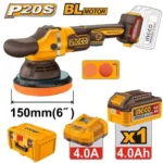 INGCO APLI20158 20V 1Batt 4Ah + Char 150mm BL صاروخ بوليش بطارية سرعات Cordless Polisher