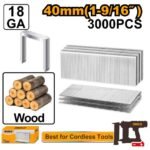 INGCO AST18403 3000PCS 40MM خرطوش فرد كباس هواء CROWN STAPLE 40MM