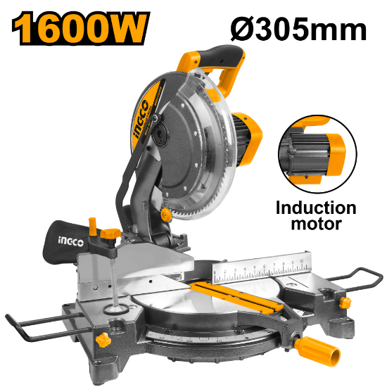 ingco-bmis16002-1600-w-305-mm-induction-45°-منشار-خشب-والمنيوم-mitre-saw-lebanon.png INGCO BMIS16002 1600 W / 305 mm Induction 45° منشار خشب والمنيوم Mitre Saw - Image 1