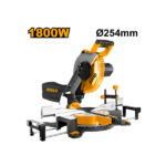 INGCO BMS18002 1800 W B.S.(254X16)MM 45° منشار خشب والمنيوم كهرباء Mitre Saw
