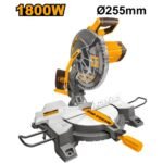 INGCO BMS18007 1800 W (255×30)mm مقطع خشب والمنيوم صناعي Mitre Saw