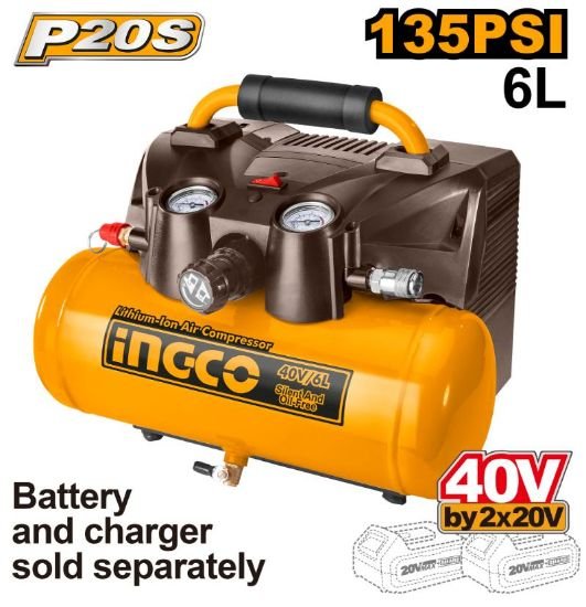 ingco-cacli2003-40-v-6-l-كومبرسير-هواء-بطارية-lithium-ion-air-compressor-lebanon.jpeg INGCO CACLI2003 40 V 6 L كومبرسير هواء بطارية Lithium-ion air compressor - Image 1