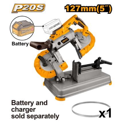 INGCO CBSLI20127 20V 127X127MM منشار حديد زوايا على البطارية Cordless Band Saw