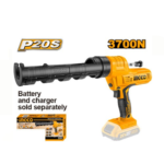 INGCO CCGLI2001 20V 0.5MM/S-4.4MM/S فرد سلكون بطارية Cordless Caulking Gun