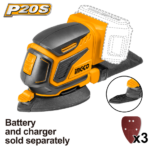 INGCO CDSLI2051 20V حفافة راس مثلث بطارية Cordless Palm Sander