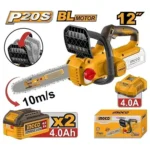 INGCO CGSLI201262 20V 2Batt 4Ah+Char 12″ BL منشار حطب بطارية Cordless chain saw