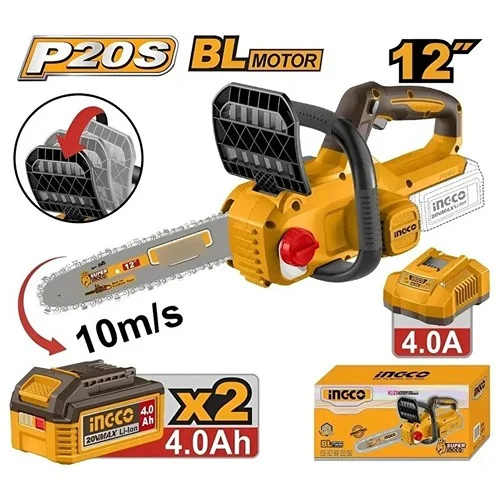 ingco-cgsli201262-20v-2batt-4ahchar-12-bl-منشار-حطب-بطارية-cordless-chain-saw-lebanon.webp INGCO CGSLI201262 20V 2Batt 4Ah+Char 12″ BL منشار حطب بطارية Cordless chain saw - Image 1