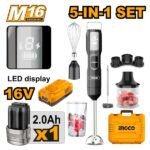 INGCO CHB056K CORDLESS HAND BLENDER