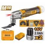 INGCO CMLI16222 16V 2BATT 2AH+CHAR+BOX MULTI FUNCTION آلة متعدد الاتعمالات Multi-Tool