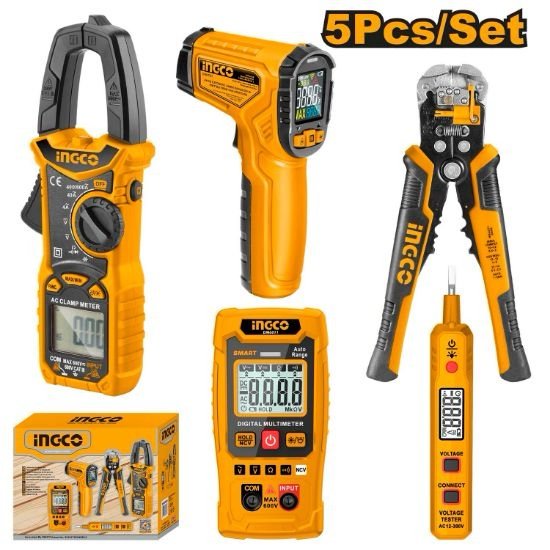 ingco-cos23056-5-pcs-مجموعة-فحص-كهرباء-بانسة-تظليط-electrical-testing-tools-set-lebanon.jpeg INGCO COS23056 5 PCS مجموعة فحص كهرباء + بانسة تظليط Electrical Testing Tools Set - Image 1