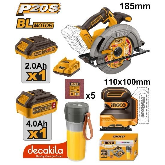 ingco-cosli231002-20v-1b-2a1b-4acharبلندرمنشار-صدرحفافة-مربعة-cordless-3-piece-combo-kit-circular-saw-sheet-sander-amp-portable-blender-lebanon.jpeg INGCO COSLI231002 20V 1B-2A+1B 4A+CHAR+بلندر+منشار صدر+حفافة مربعة Cordless 3-Piece Combo Kit – Circular Saw, Sheet Sander & Portable Blender - Image 1