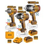 INGCO COSLI250386 20V 3PCS 2BATT+CHAR+BOX مجموعة فردد شد عزق Impact Wrench Combo Kit