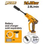 INGCO CPWLI2036 20V 24.8 BAR فرد غسيل بوز رفيع بطارية CORDLESS PRESSURE WASHER