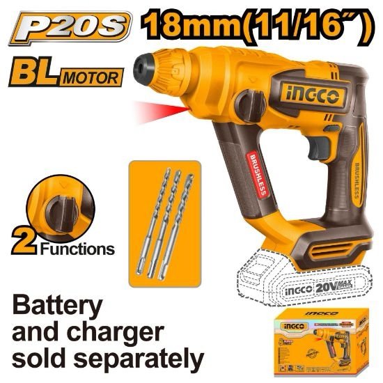 ingco-crhli20188-20v-18mm-bl-برم-بطارية-sds-مقدح-cordless-rotary-hammer-lebanon.jpeg INGCO CRHLI20188 20V 18MM BL برم بطارية SDS مقدح Cordless rotary hammer - Image 1