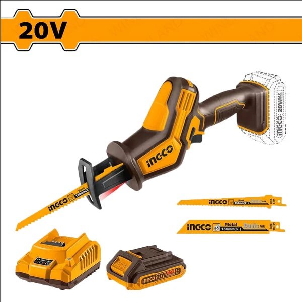 ingco-crsli65081-20v-1batt-2achar-منشار-ترددي-بطارية-cordless-reciprocating-saw-lebanon.jpeg INGCO CRSLI65081 20V 1BATT 2A+CHAR+ منشار ترددي بطارية Cordless Reciprocating Saw - Image 1