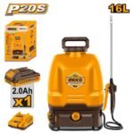 INGCO CSPLI20162 20V 1BATT 2AH+CHAR 16L مرشة مبيدات على الضهر CORDLESS BACKPACK SPRAYER