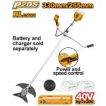 INGCO CSTLI20018 40V 3PCS ACC. 330MM / 255MM حشاشة على البطارية Heavy-Duty Cordless String Trimmer And Brush Cutter