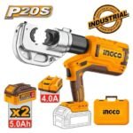 INGCO CTLI2005 20V 120KN 2BATT 5AH+BOX مكبس كوسات هيدروليك بطارية CORDLESS HYDRAULIC CRIMPING TOOL INDUSTRIAL