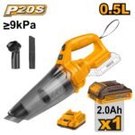 INGCO CVLI20126 20V 1BATT 2A+CHAR 0.5L مكنسة يد فارة بطارية Cordless Vacuum Cleaner