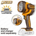 INGCO CWLI2088 20V 2000 LUMENS LED بروجكتير يدوي Work Lamp