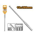 INGCO DBH1241001 10X260MM SDS MAX ريشة كونكريت صناعية SDS MAX HAMMER DRILL BIT
