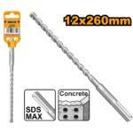INGCO DBH1241201 12X260MM SDS MAX ريشة كونكريت صناعية SDS MAX HAMMER DRILL BIT