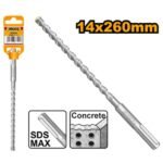 INGCO DBH1241401 SDS MAX (14X260)MM ريشة باطون SDS MAX HAMMER DRILL BIT