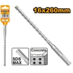 INGCO DBH1241601 SDS MAX (16X260)MM ريشة باطون SDS MAX HAMMER DRILL BIT