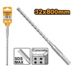 INGCO DBH1253280 32X800MM SDS MAX ريشة كونكريت صناعية SDS MAX HAMMER DRILL BIT