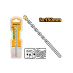 INGCO DBM2110815 8X150MM ريشة باطون و غرانيت صناعية masonry drill bit
