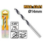 INGCO DBT1201404 14MM INOX ريشة ستانلس صاعية HSS DRILL BIT 4341
