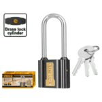 INGCO DIPL0 قفل حديد رمادي طويل Long Shackle Iron Padlock