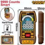 INGCO DM110004 1000V 9999 COUNTS SMART ملتيميتر Professional Smart Digital Multimeter