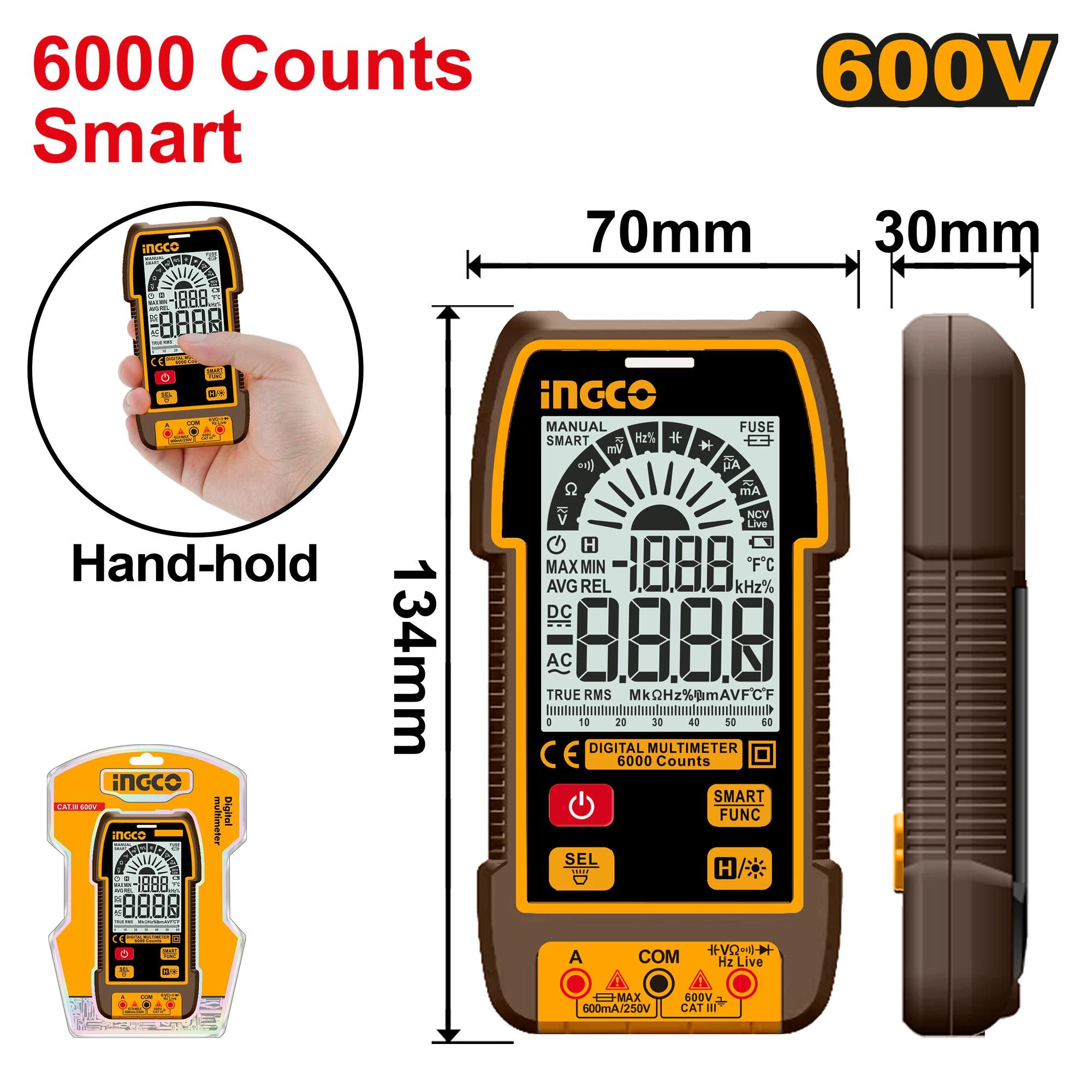ingco-dm16004-600v-6000-counts-smart-ملتيميتر-professional-true-rms-smart-digital-multimeter-lebanon.webp INGCO DM16004 600V 6000 COUNTS SMART ملتيميتر Professional True RMS Smart Digital Multimeter - Image 1