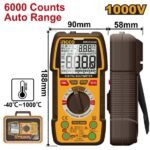 INGCO DM310004 ملتيميتر ديجيتال أوتو رينج مع حرارة TRUE RMS 6000 COUNT DIGITAL MULTIMETER TESTER 1000V