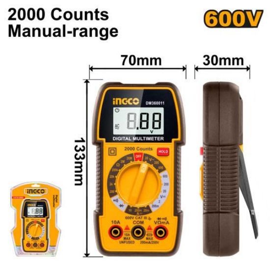 ingco-dm360011-600v-2000-counts-manual-range-ملتيميتر-digital-multimeter-lebanon.jpeg INGCO DM360011 600V 2000 COUNTS MANUAL-RANGE ملتيميتر Digital multimeter - Image 1