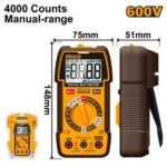 INGCO DM36002 600V 4000 COUNTS MANUAL-RANGE ملتيميتر True RMS Digital Multimeter