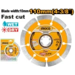 INGCO DMD011102 110x20mm ديسك قص ألماس Dry diamond disc Wet/Dry