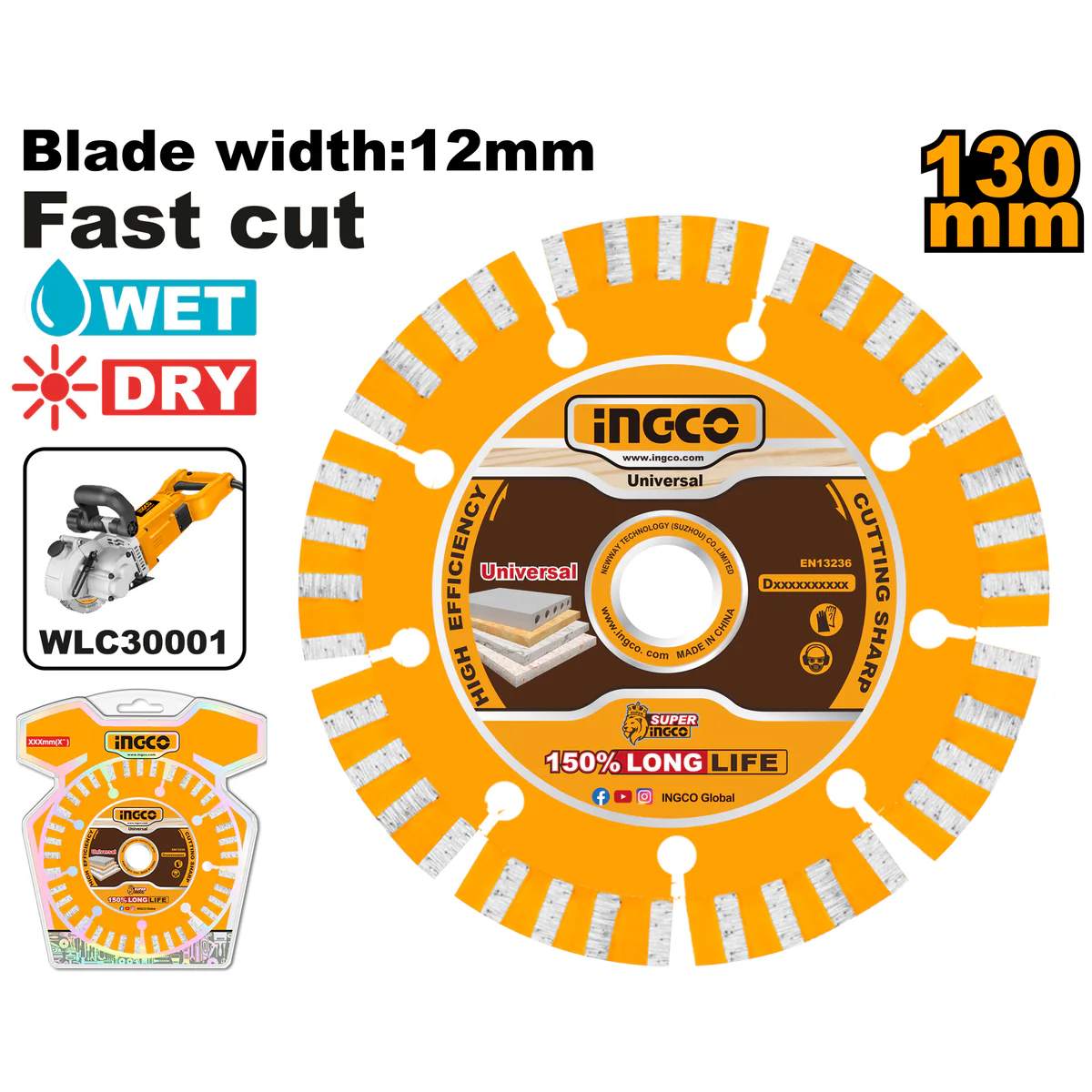 ingco-dmd011301-130mm-bw-12mm-for-wlc30001-wd-ديسك-غرانيت-dry-diamond-disc-wetdry-lebanon.webp INGCO DMD011301 130MM (BW 12MM) FOR WLC30001 W/D ديسك غرانيت Dry Diamond Disc Wet/Dry - Image 1